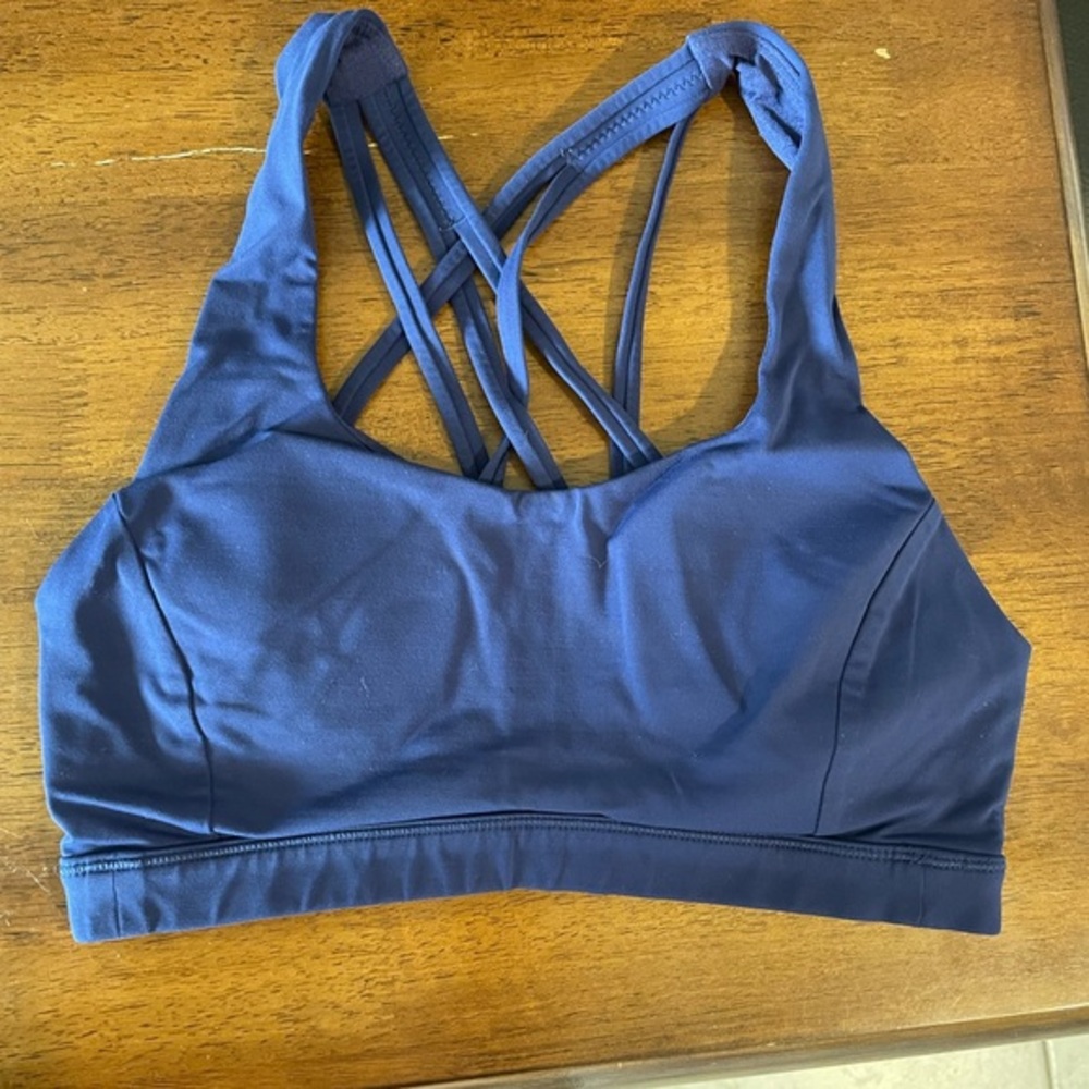 Lululemon Athletica Navy Strappy Sports Bra